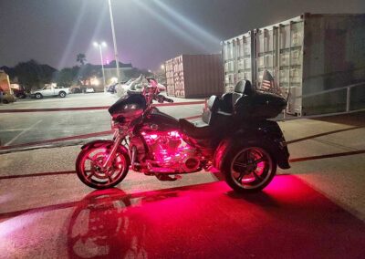 Motorcycle at Night